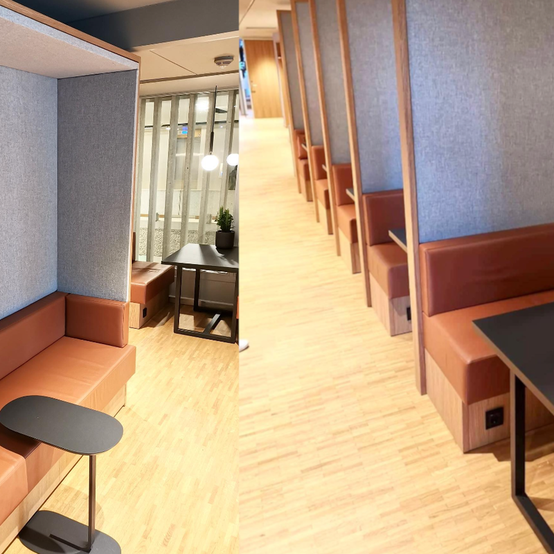 Spesialinnredning med stoppede møbler