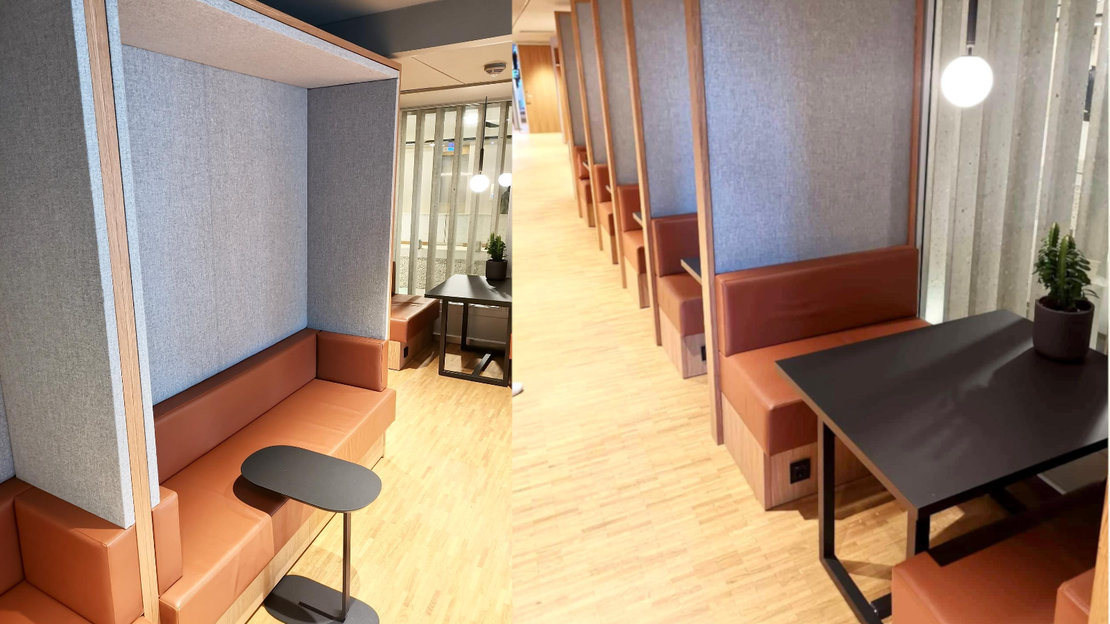 Spesialinnredning med stoppede møbler